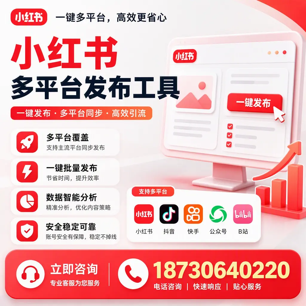 小红书多平台发布工具在 文昌 的应用与优势解析